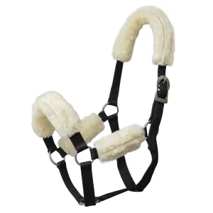 Kit de 4 Peças Protetor de Cabresto de Lã Sintetica Natural